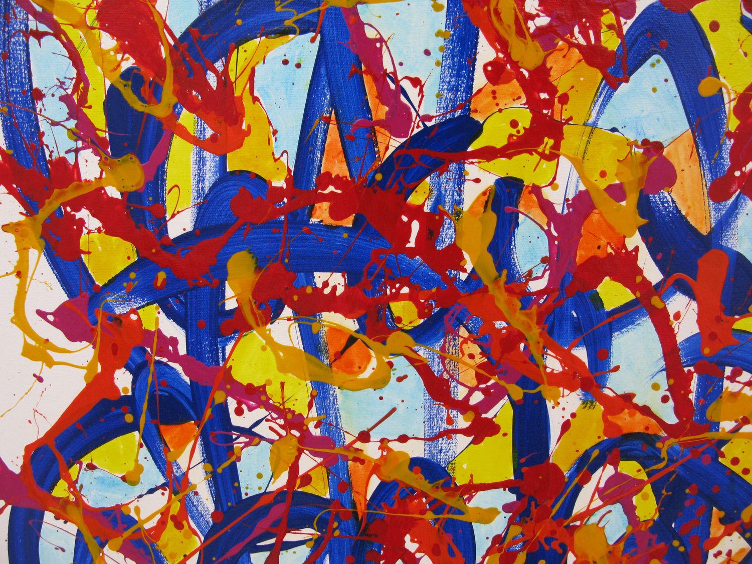 Tableau de STEPHANE RIME a pour titre NO NAME E4 style abstrait dim : STEPHANE RIMEprix:850