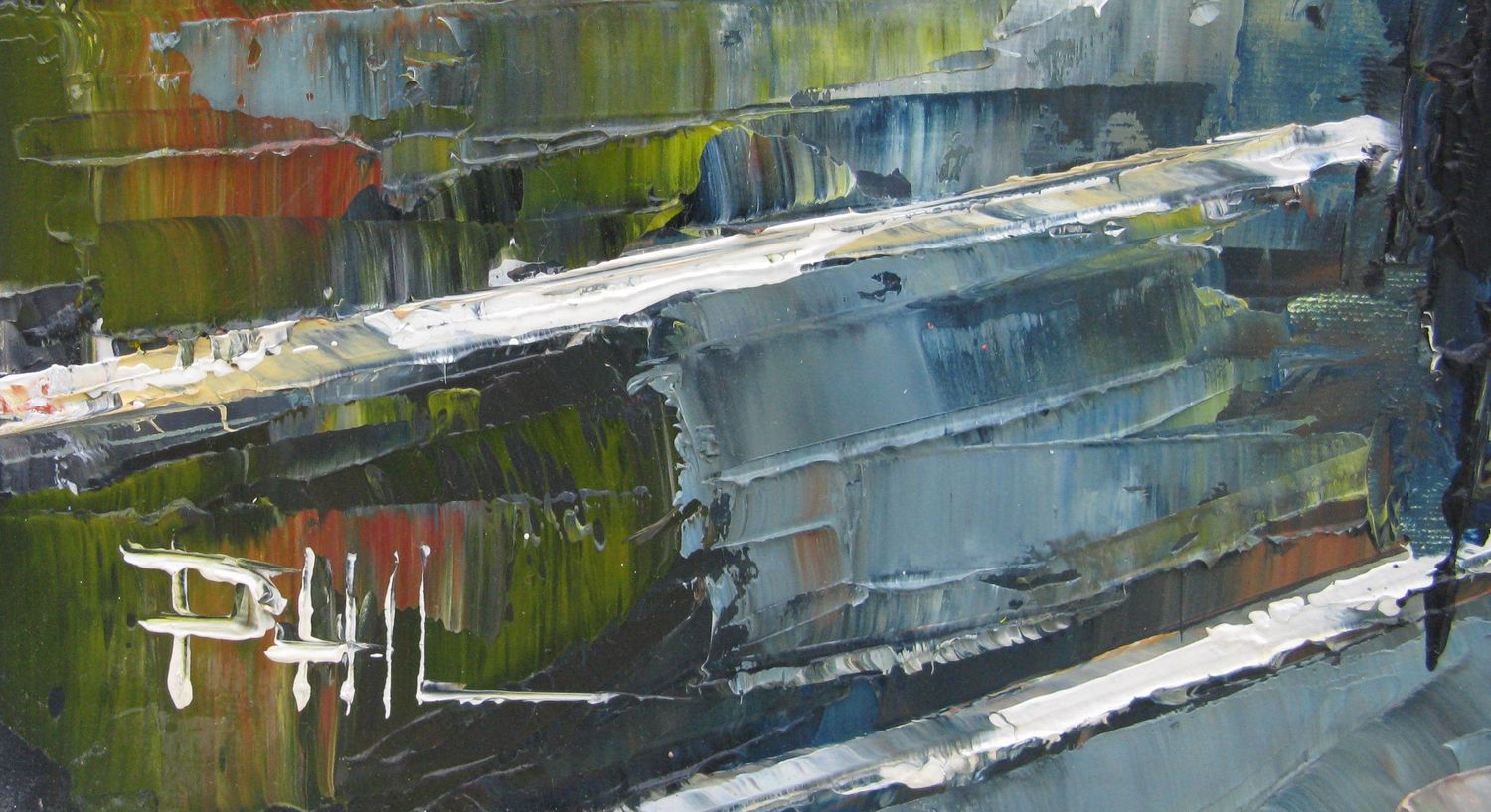 Tableau de PHIL a pour titre Night of NY style figuratif dim : PHILprix:550