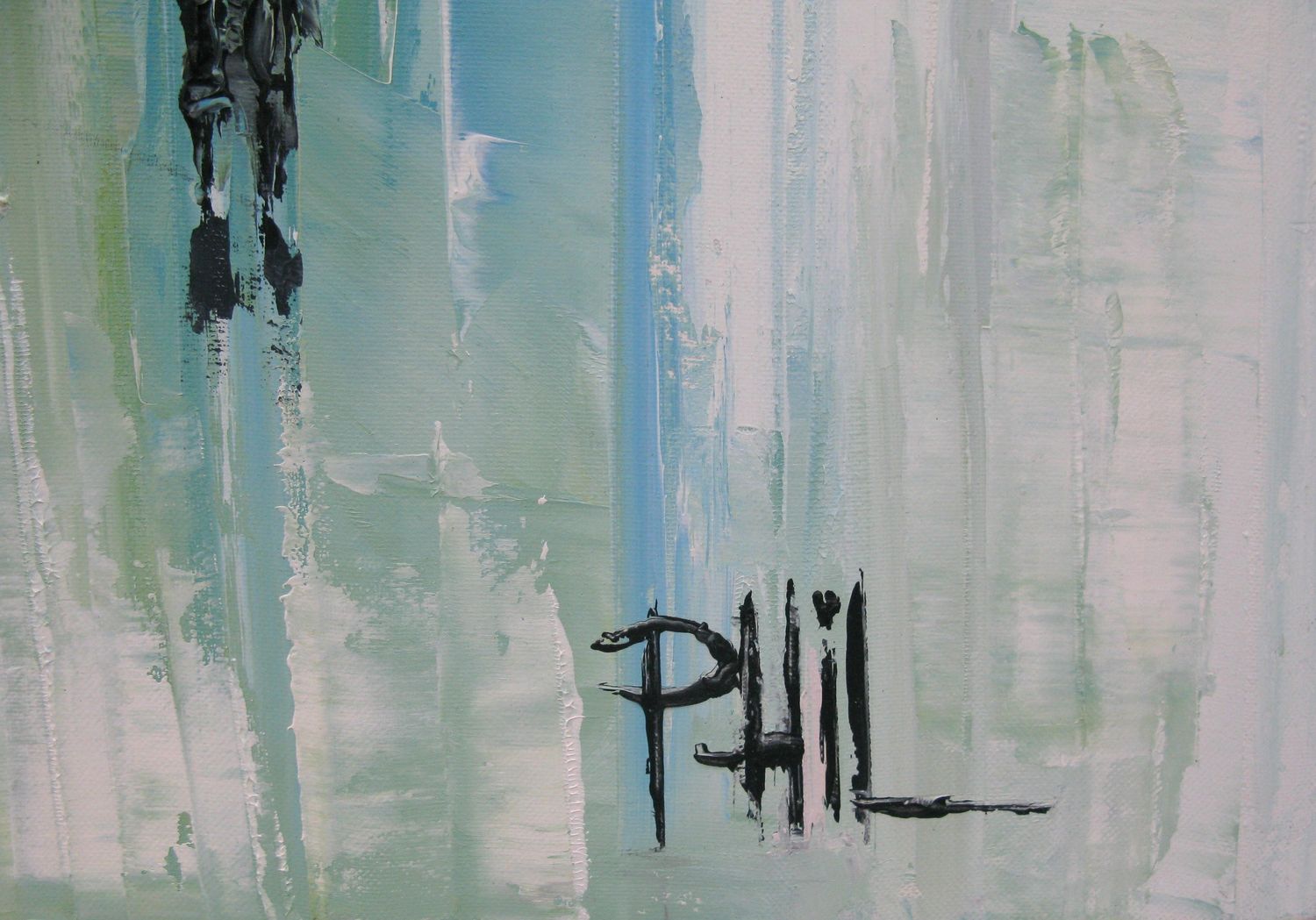 Tableau de PHIL a pour titre Evening Times Square style figuratif dim : PHILprix:700