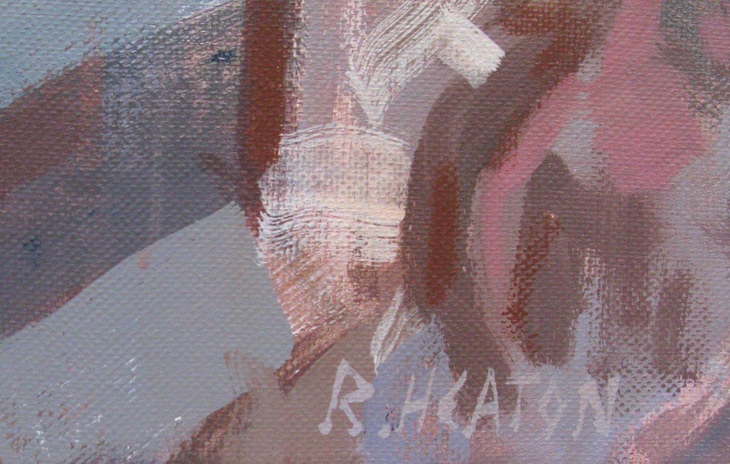 Tableau de HEATON RUDYARD a pour titre Tour rouge style figuratif dim : HEATON RUDYARDprix:900