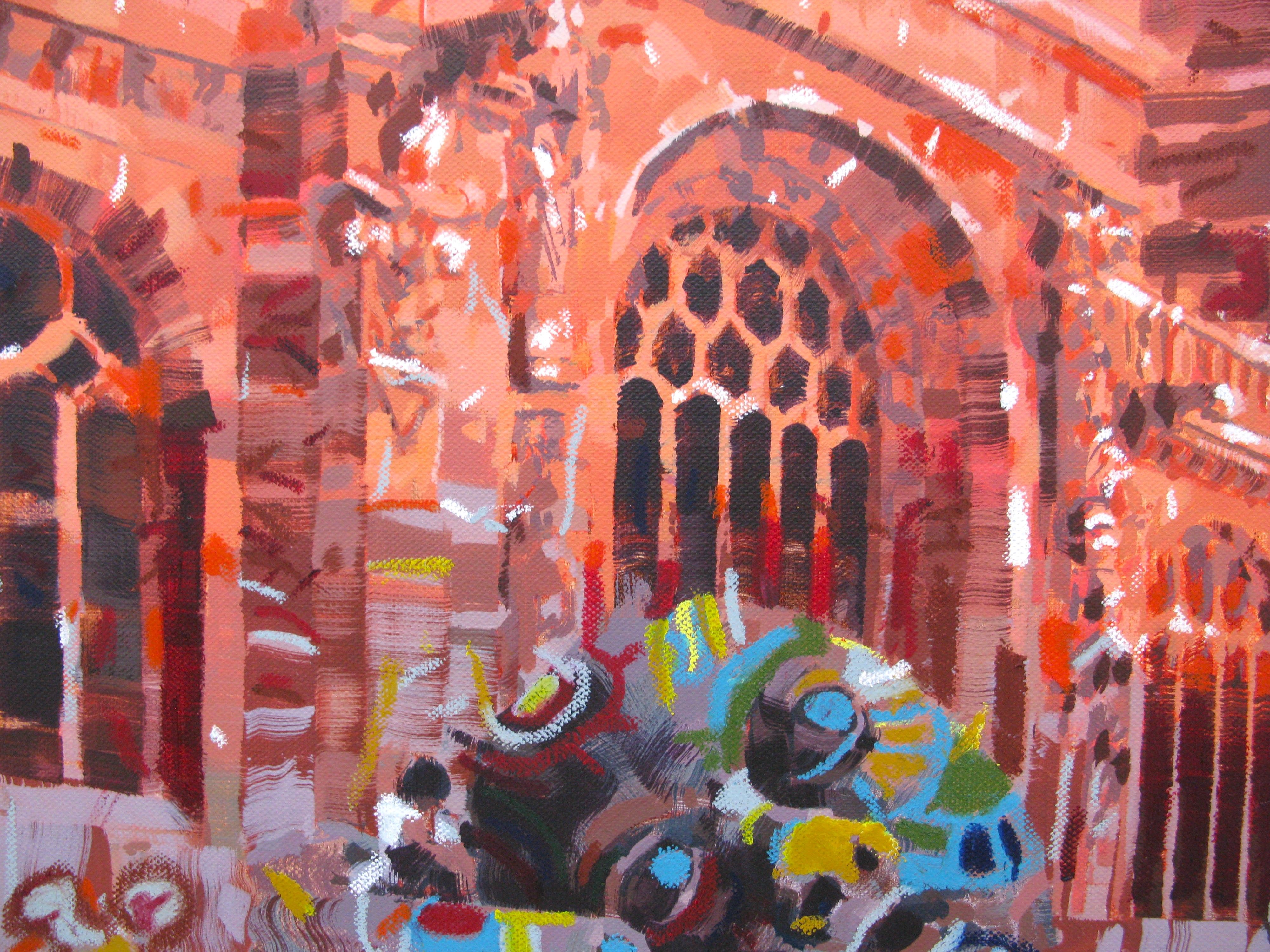 Tableau de HEATON RUDYARD a pour titre Regard de St Eustache style figuratif dim : HEATON RUDYARDprix:900