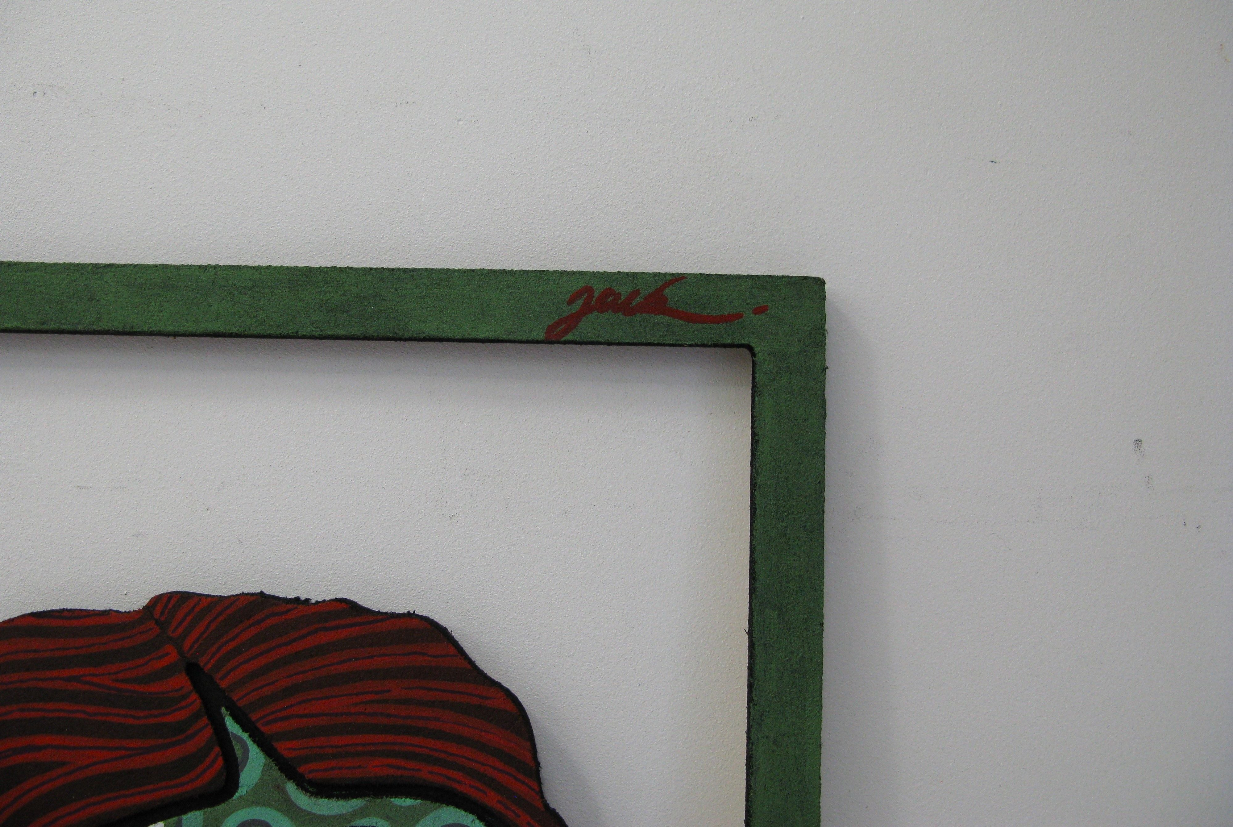 Sculpture de JACK JACQUOT a pour titre Miroir Miroir style street pop art dim : JACK JACQUOTprix:800