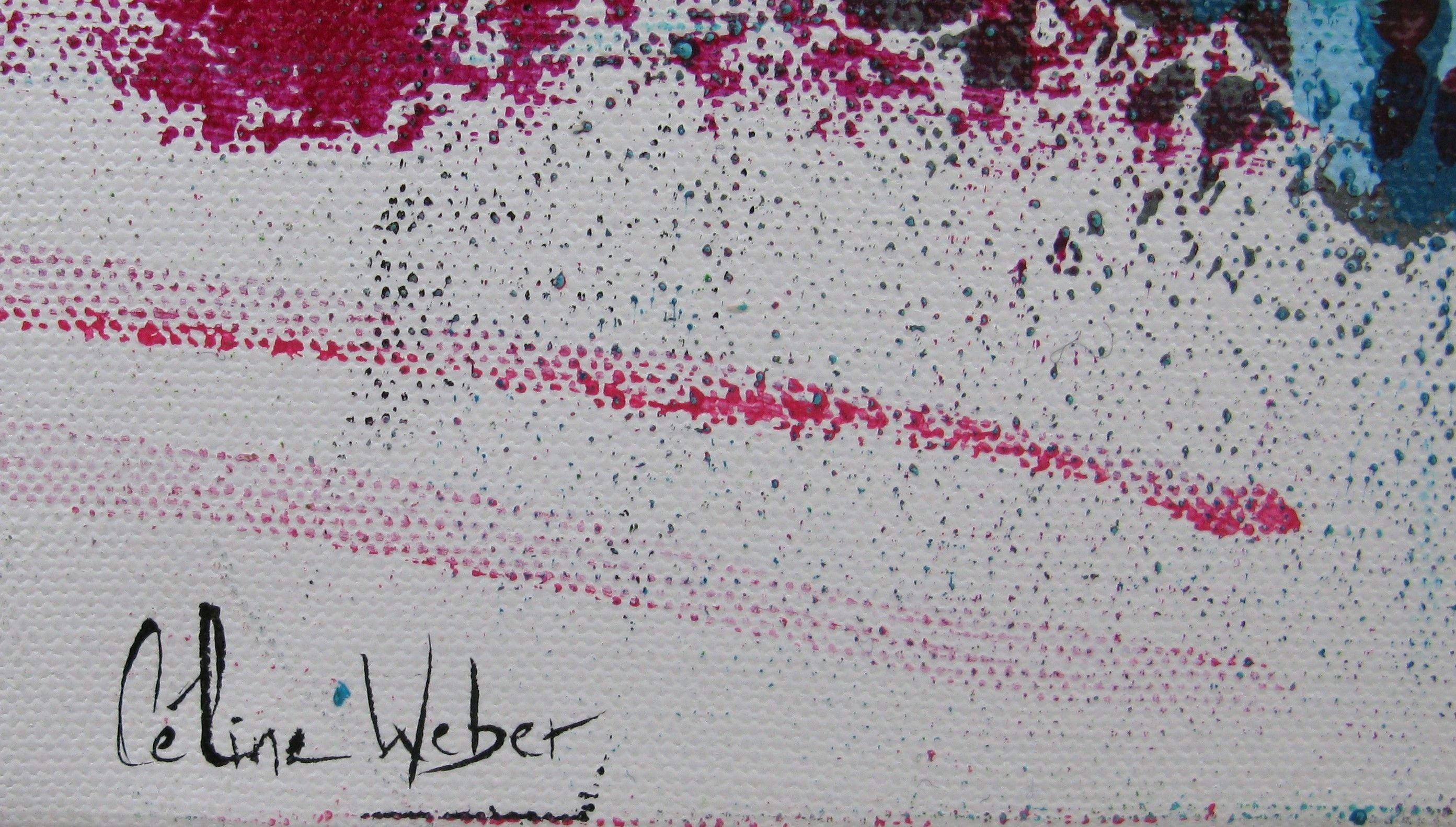 Tableau de CELINE WEBER a pour titre STONE PAR UNE NUIT D'ÉTÉ style abstrait dim : CELINE WEBERprix:950
