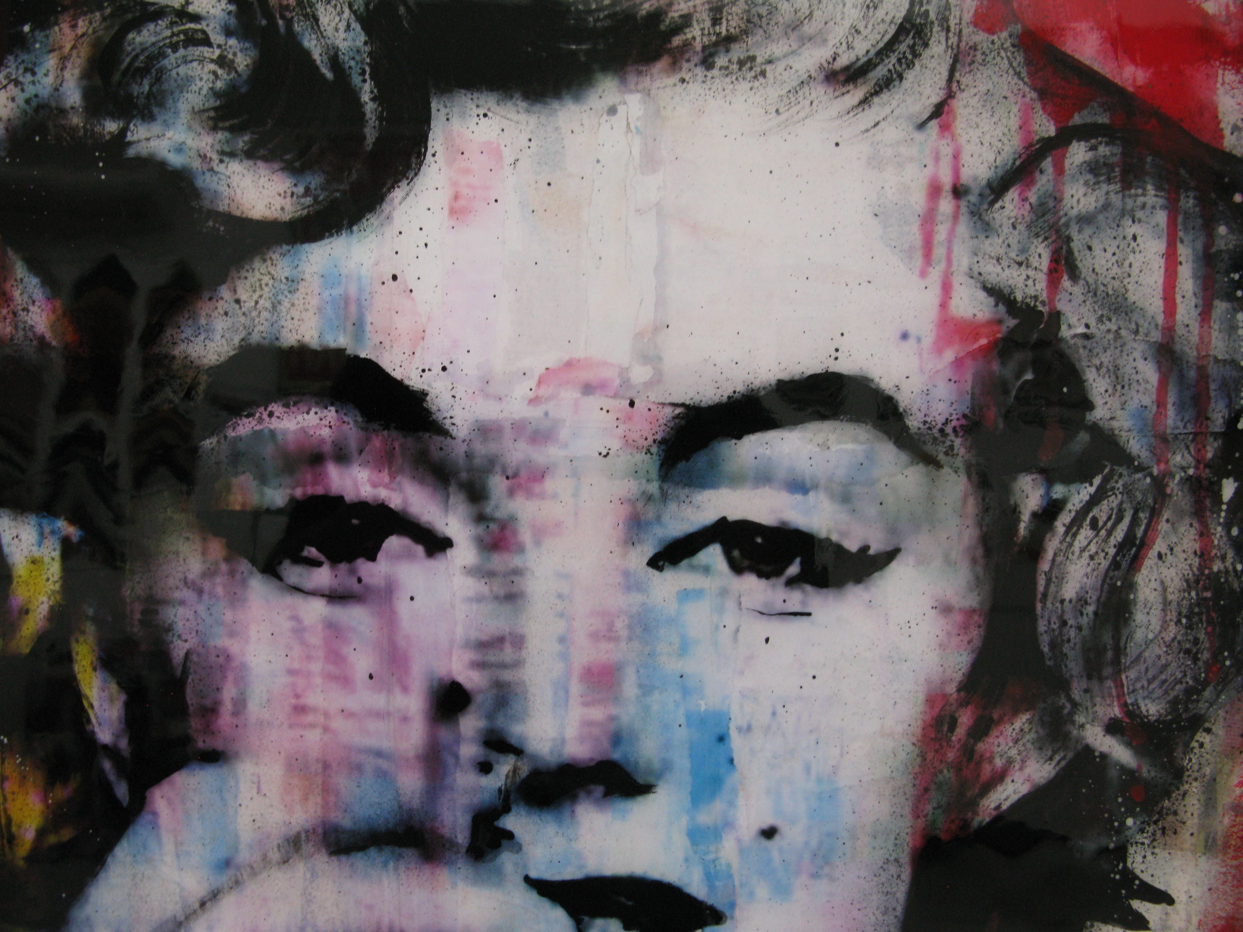 Tableau de THIERRY RASINE a pour titre Hollywood star style street pop art dim : THIERRY RASINEprix:1100