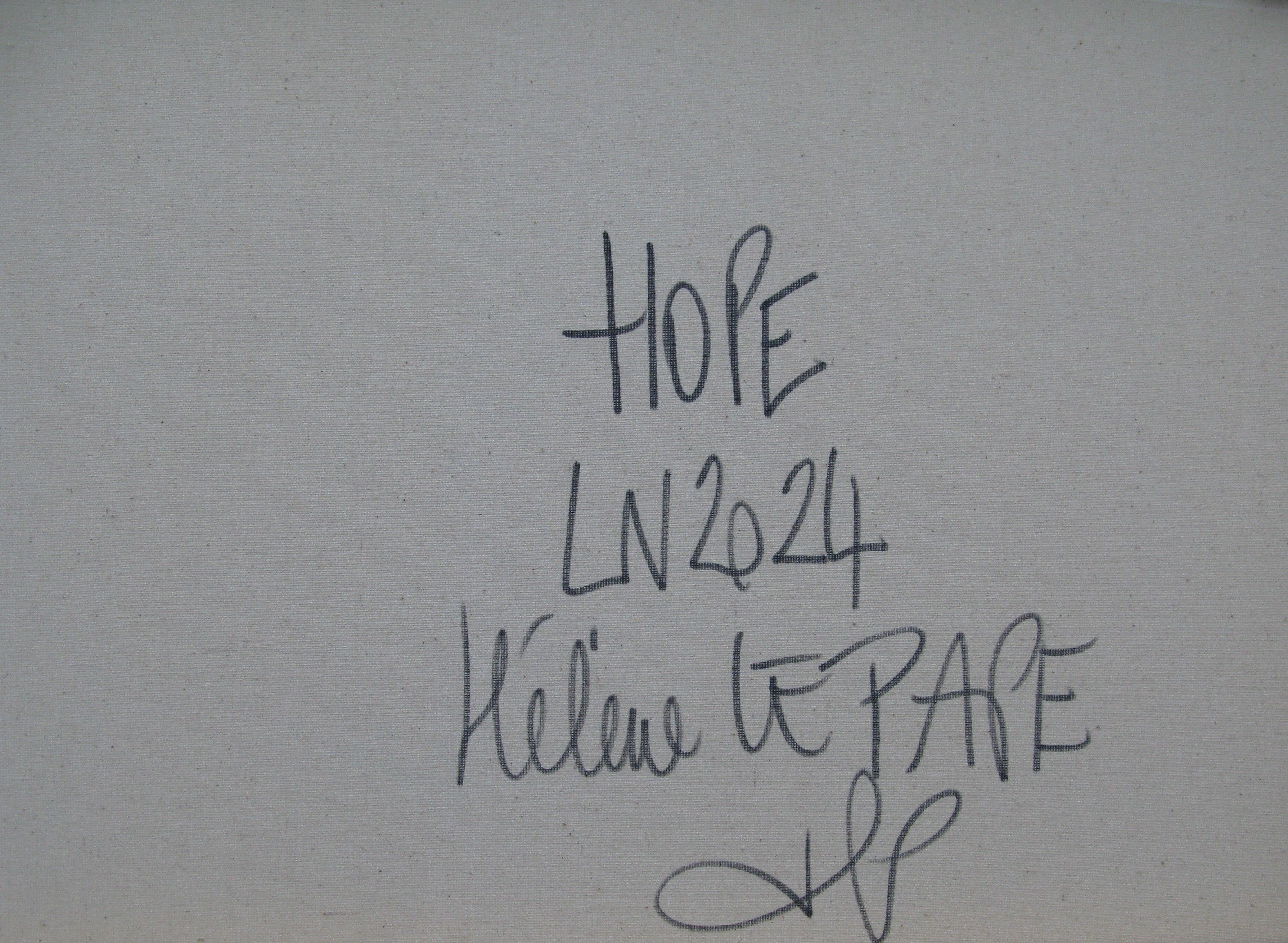 Tableau de LN LE PAPE a pour titre Hope style street pop art dim : LN LE PAPEprix:500