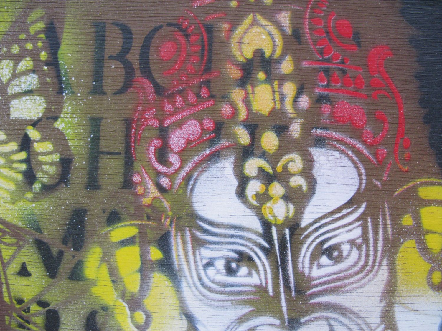 Tableau de KARO TRASS a pour titre Circulation alternée style street pop art, street art dim : KARO TRASSprix:350