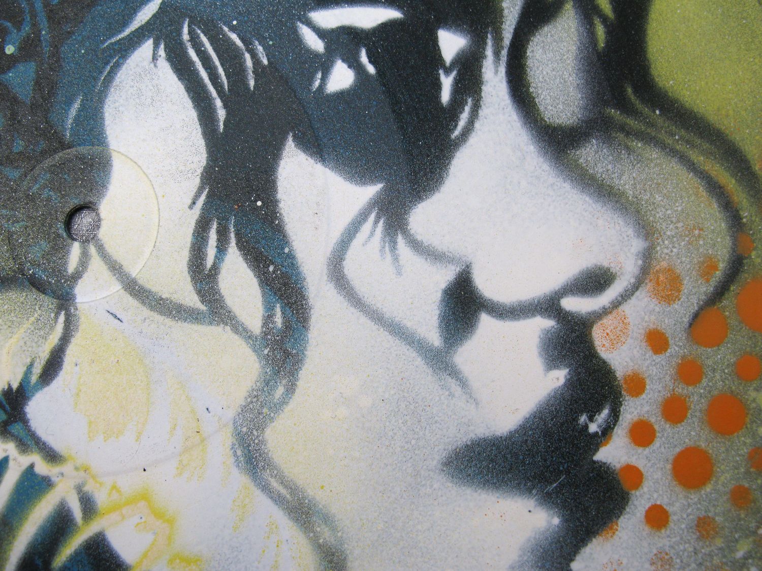 Tableau de KARO TRASS a pour titre Flottement style street pop art, street art dim : KARO TRASSprix:120