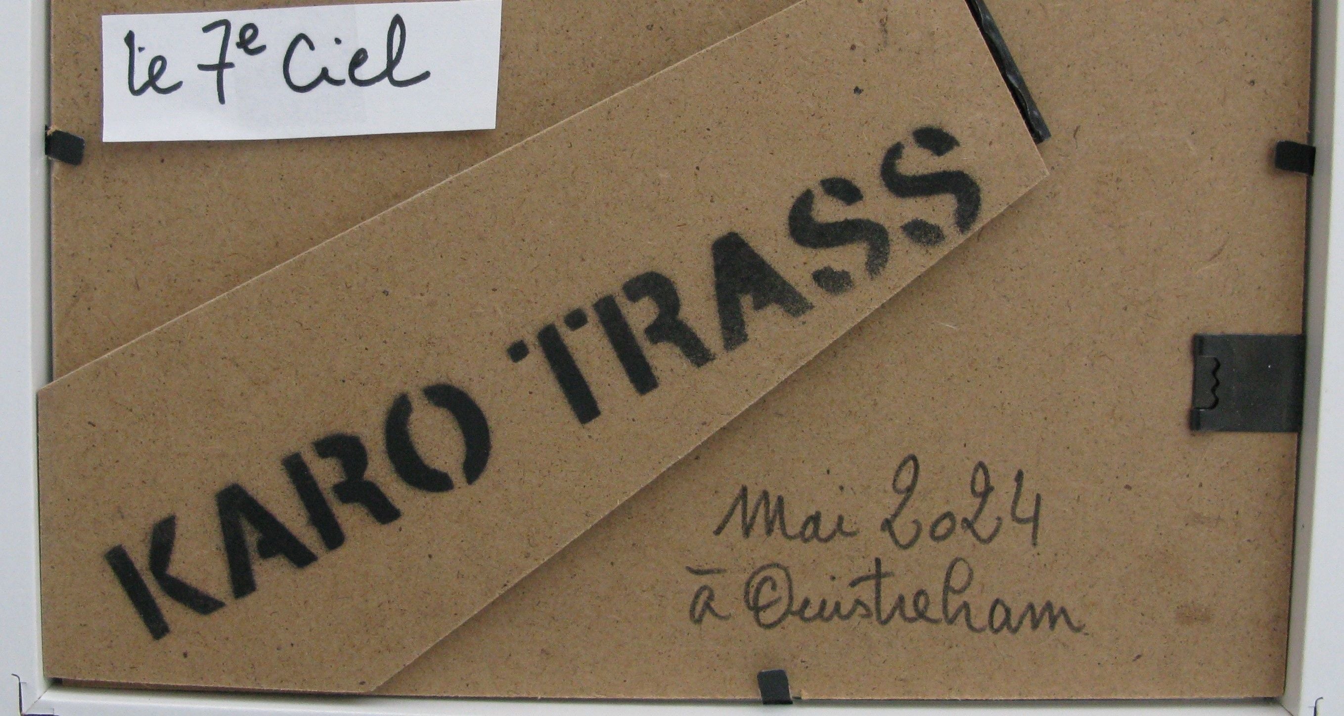 Tableau de KARO TRASS a pour titre Le 7ème ciel style street pop art, street art dim : KARO TRASSprix:50