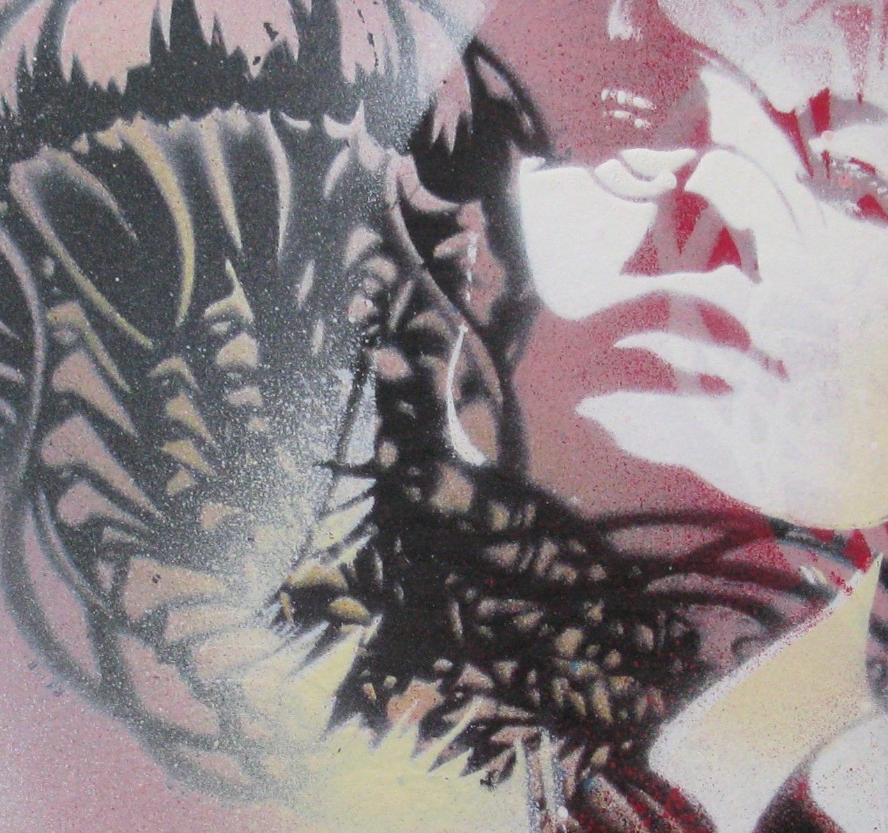 Tableau de KARO TRASS a pour titre Méduses style street pop art, street art dim : KARO TRASSprix:90