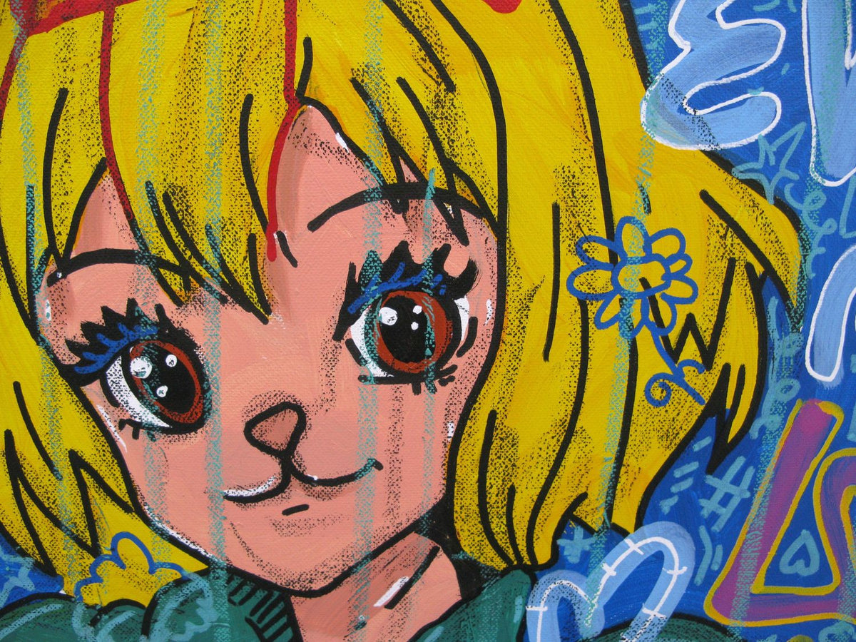 Tableau de RICO SAB a pour titre Hey carrot style street pop art, street art dim : RICO SABprix:950