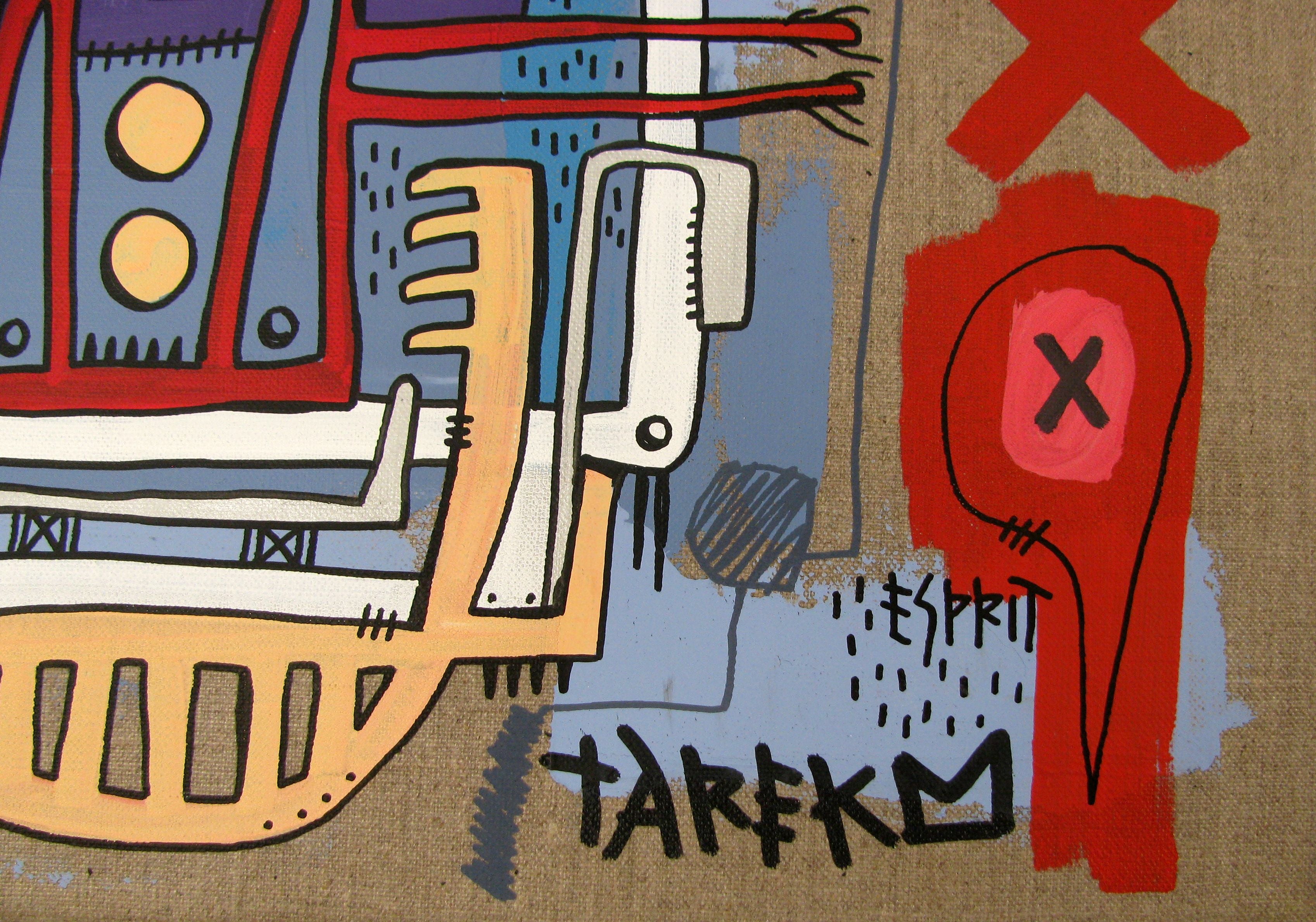 Tableau de TAREK a pour titre MASK #11 GEOMETRIK style graphique dim : TAREKprix:850