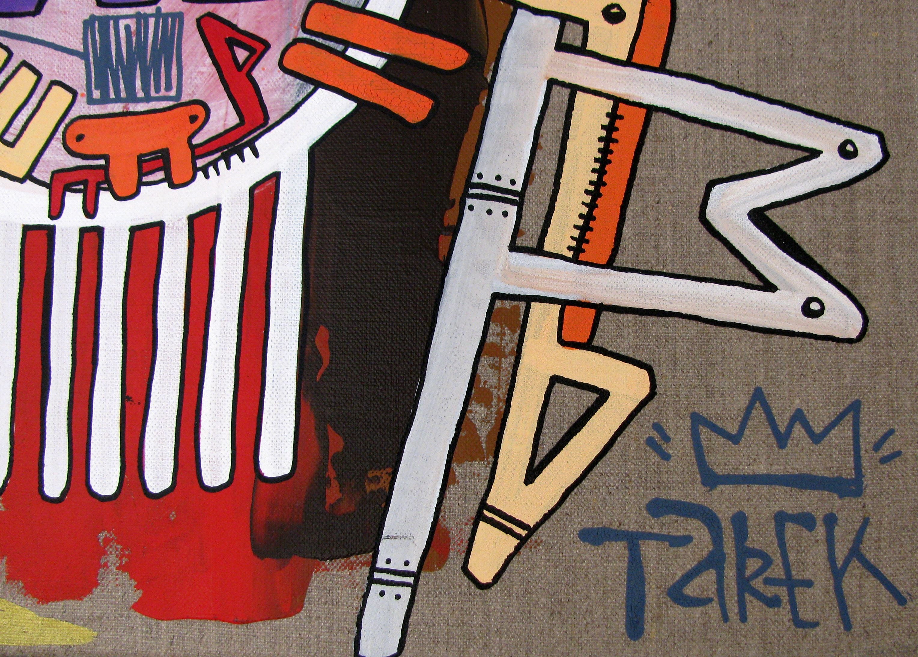 Tableau de TAREK a pour titre MASK #13 GEOMETRIK style graphique dim : TAREKprix:850