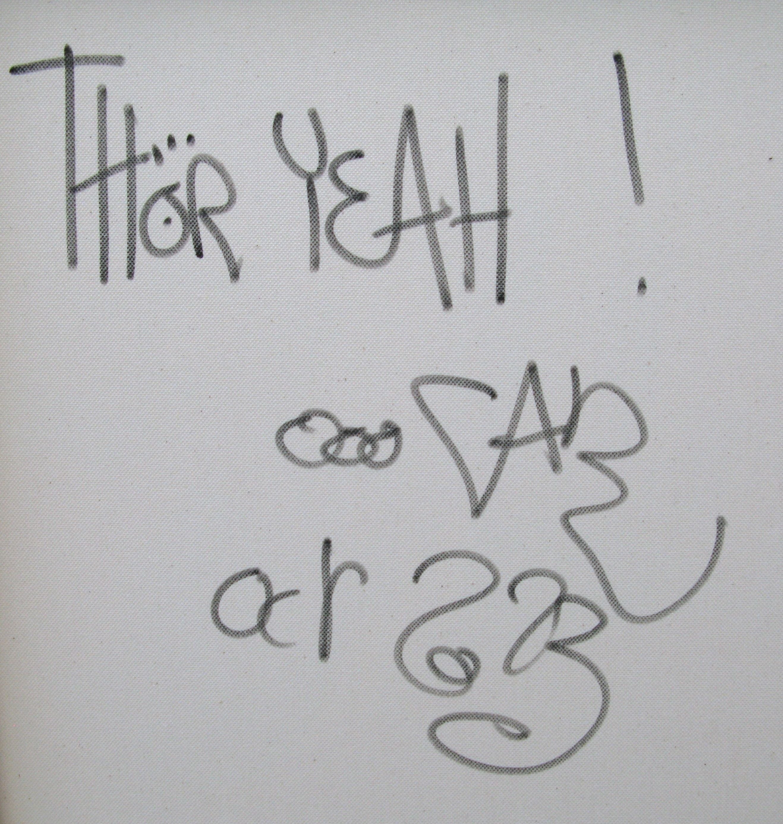 Tableau de RICO SAB a pour titre Thor yeah style street pop art, street art dim : RICO SABprix:1350