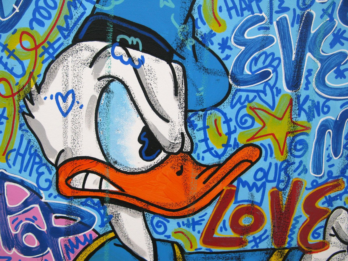 Tableau de RICO SAB a pour titre Boxeteam style street pop art, street art dim : RICO SABprix:1350