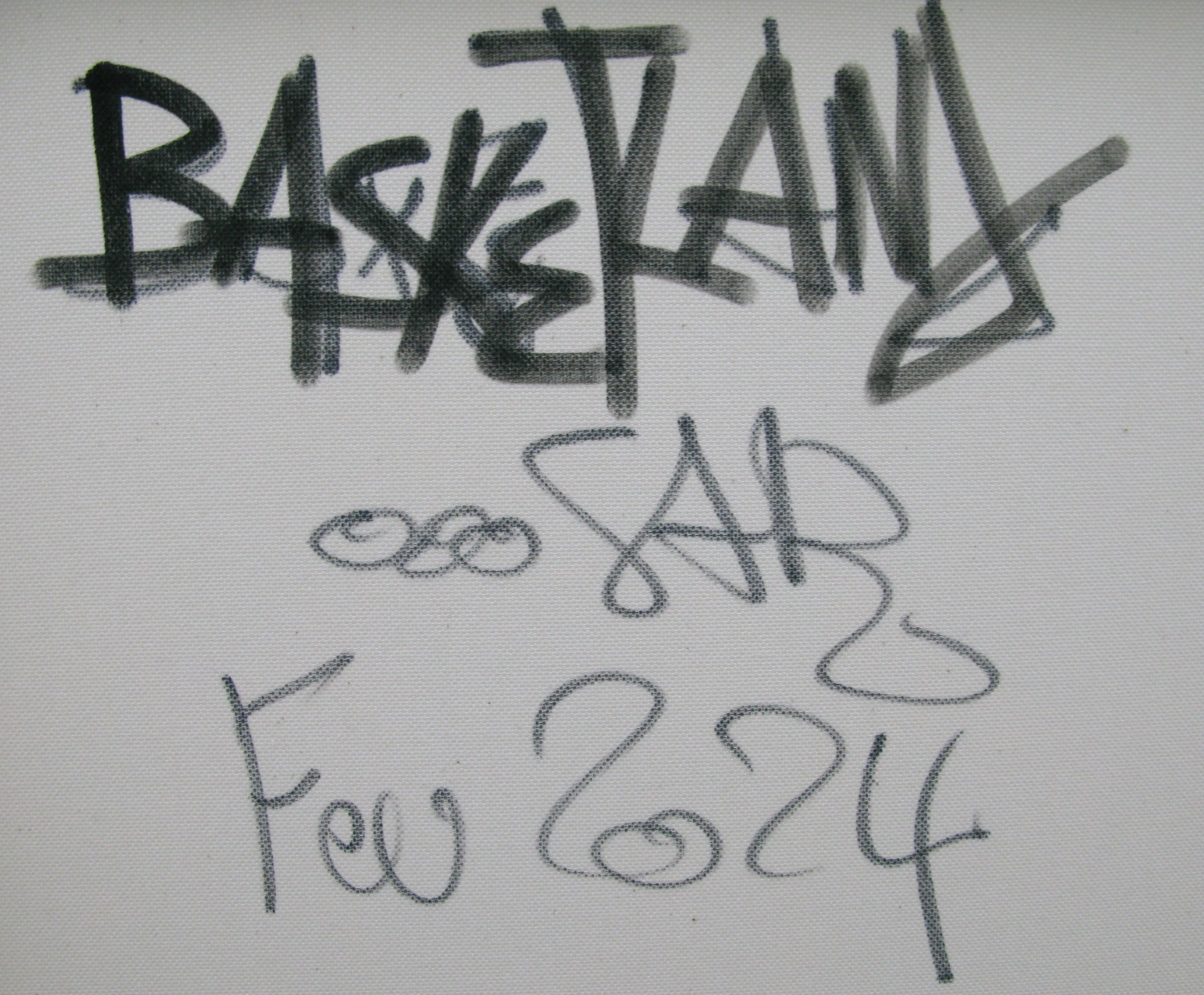Tableau de RICO SAB a pour titre Basketeam style street pop art, street art dim : RICO SABprix:1350