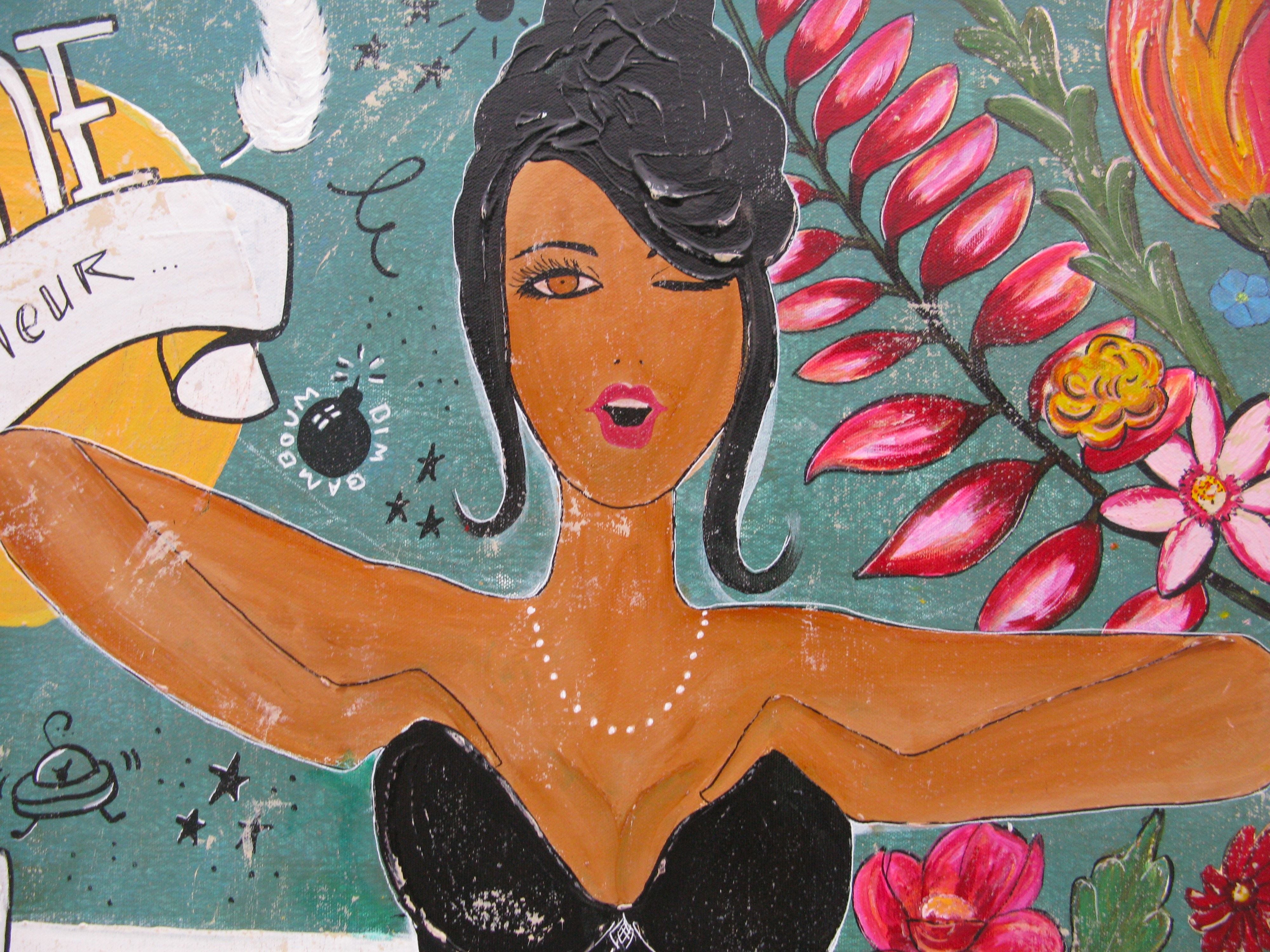 Tableau de CACOU a pour titre FANTAISIE style graphique dim : CACOUprix:550