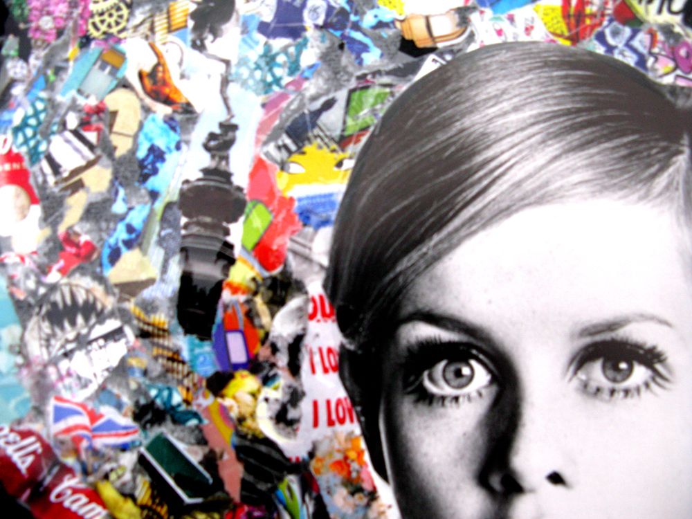 Editions d'art de FLOREPEA a pour titre What a mess! style street art, graphique dim : FLOREPEAprix:300