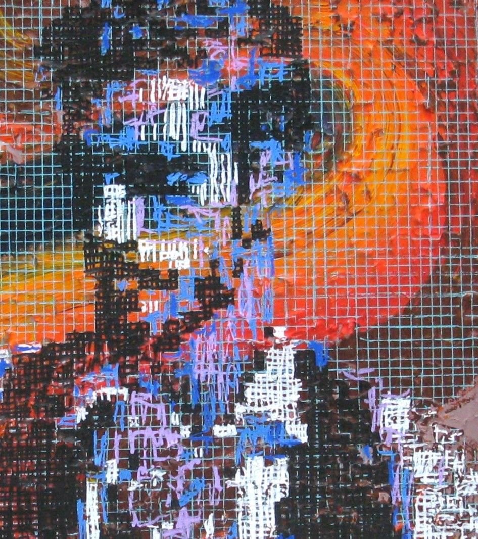 Tableau de NICOLAS JESBAC a pour titre REAPPROPRIATION HUMAINE TANGO 2 style figuratif, graphique dim : NICOLAS JESBACprix:380