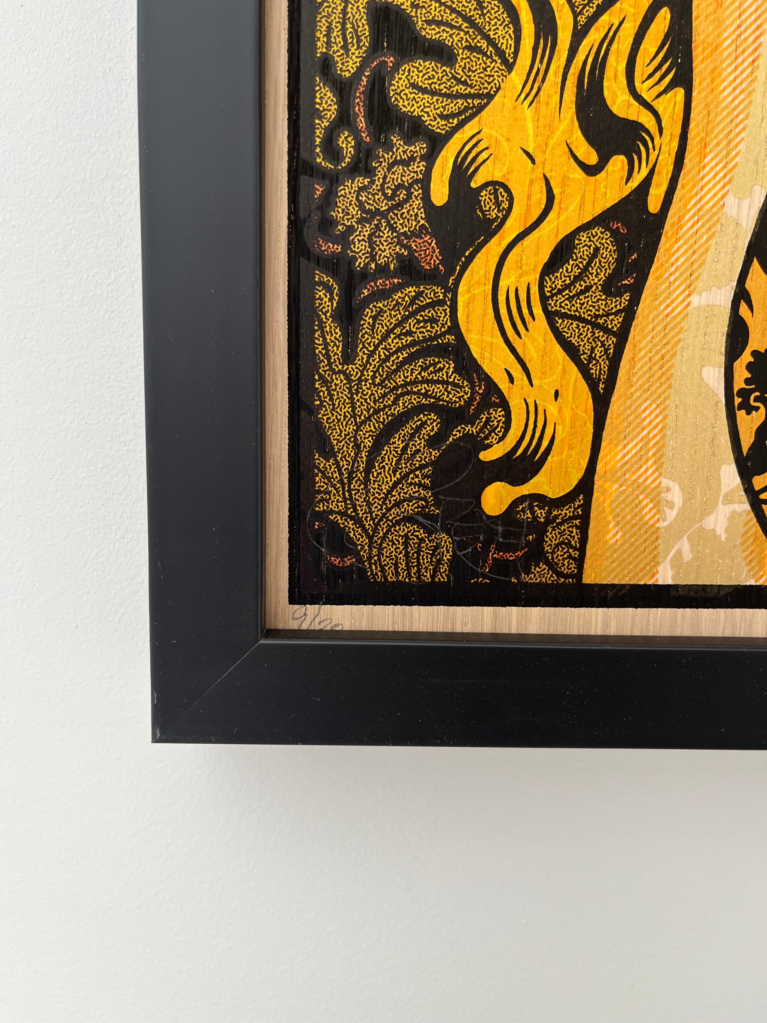 COURAGE wood panel