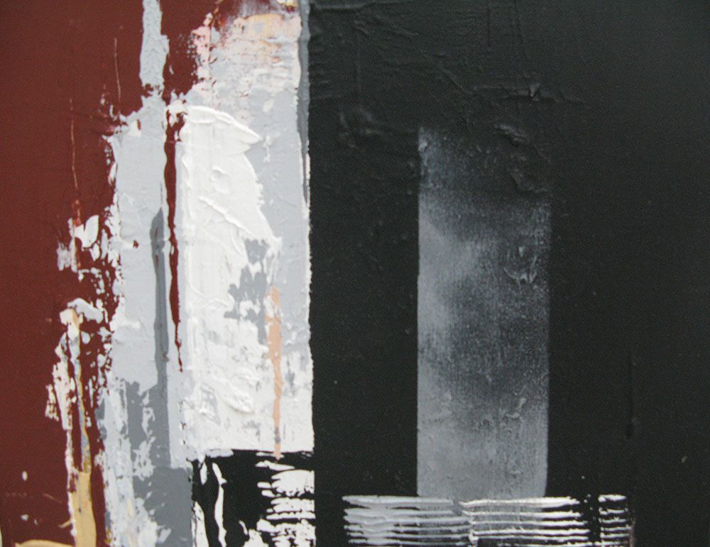 Tableau de FARID AMRAR a pour titre Rupture de pierre style abstrait dim : FARID AMRARprix:200