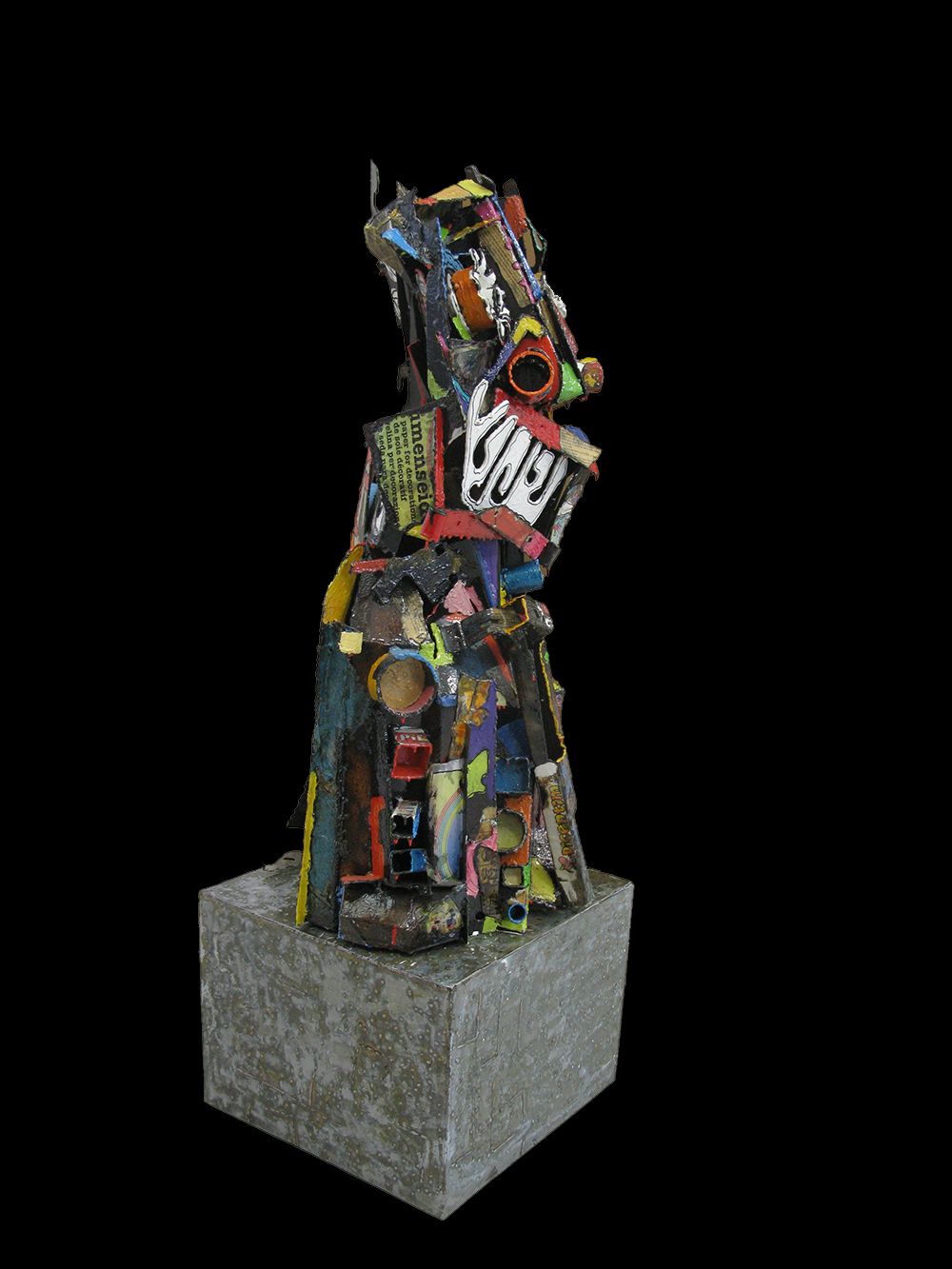 Sculpture de MICHADU a pour titre Auto portrait style graphique dim : MICHADUprix:6000
