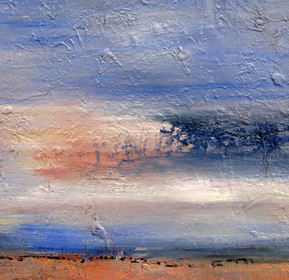 Tableau de PASCALE JACQUEMOND a pour titre Brumes style abstrait dim : PASCALE JACQUEMONDprix:190