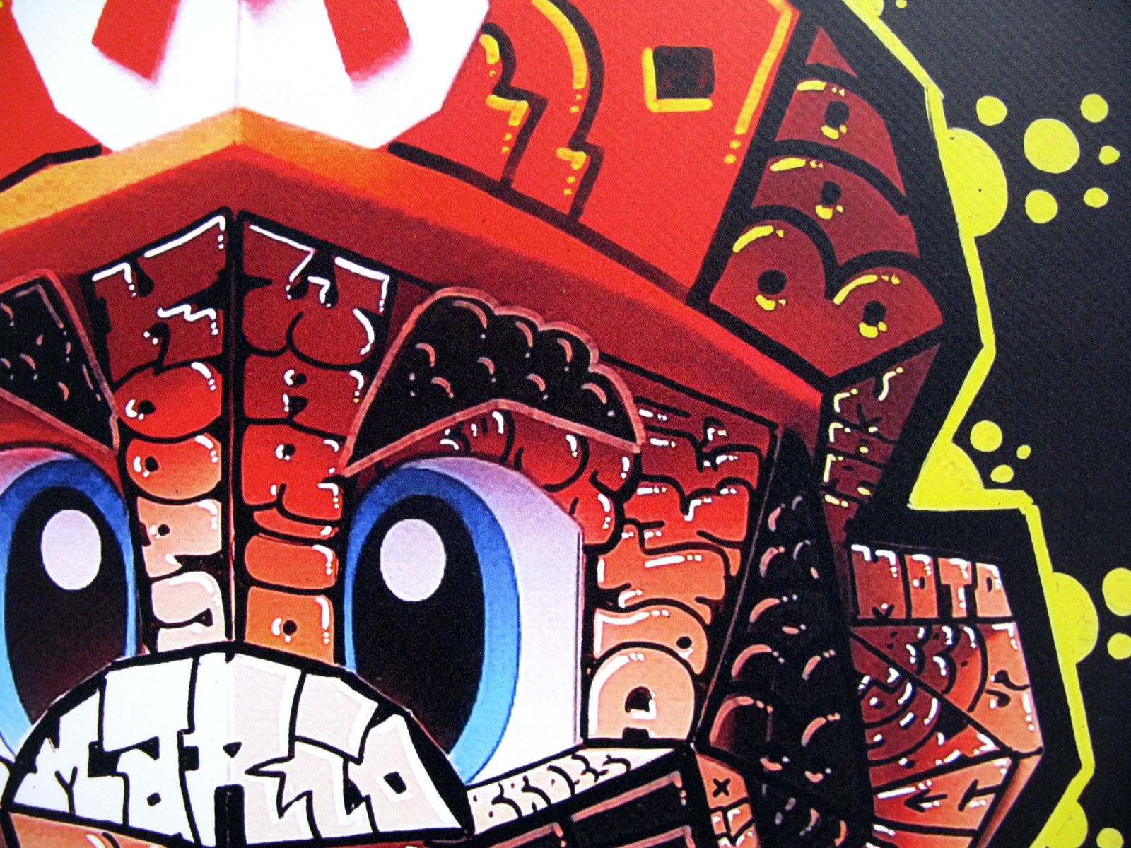 Editions d'art de BLACH a pour titre Mario style graffiti, street pop art dim : BLACHprix:150