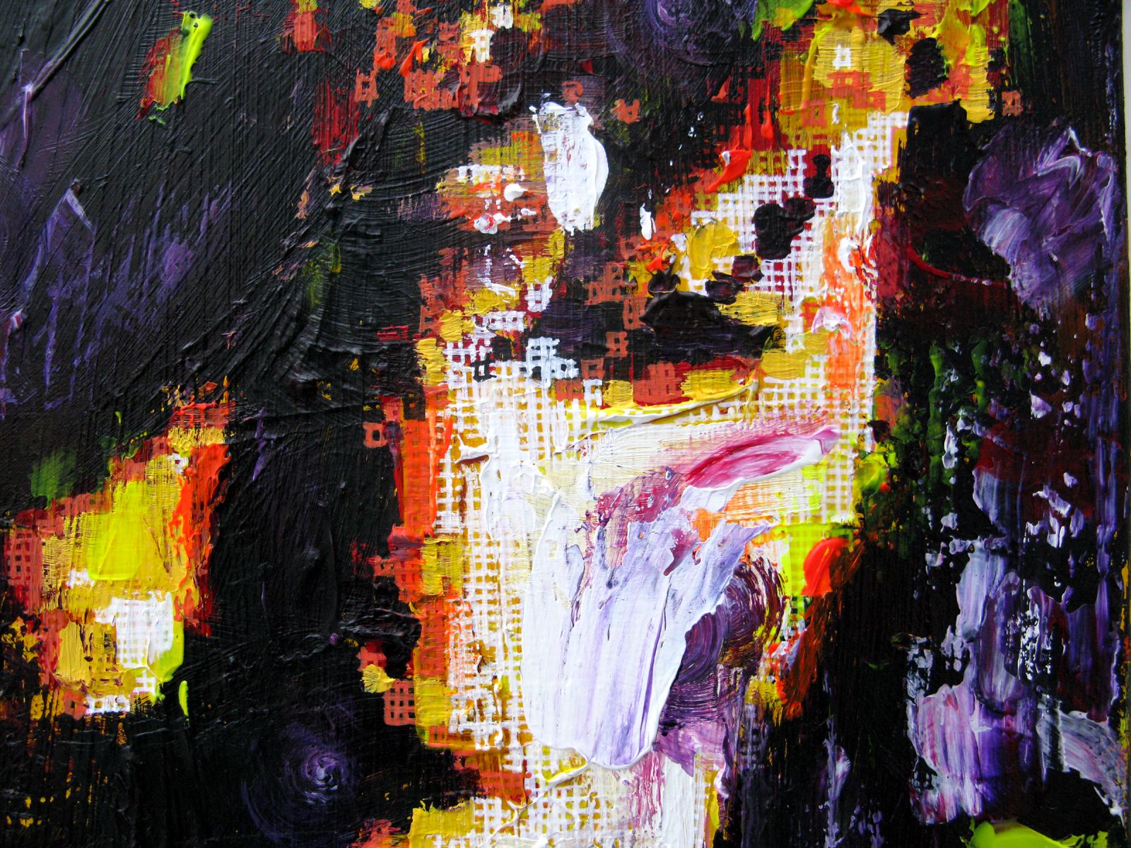 Tableau de NICOLAS JESBAC a pour titre Réappropriation Humaine-Visage de ville 2 style street art dim : NICOLAS JESBACprix:280