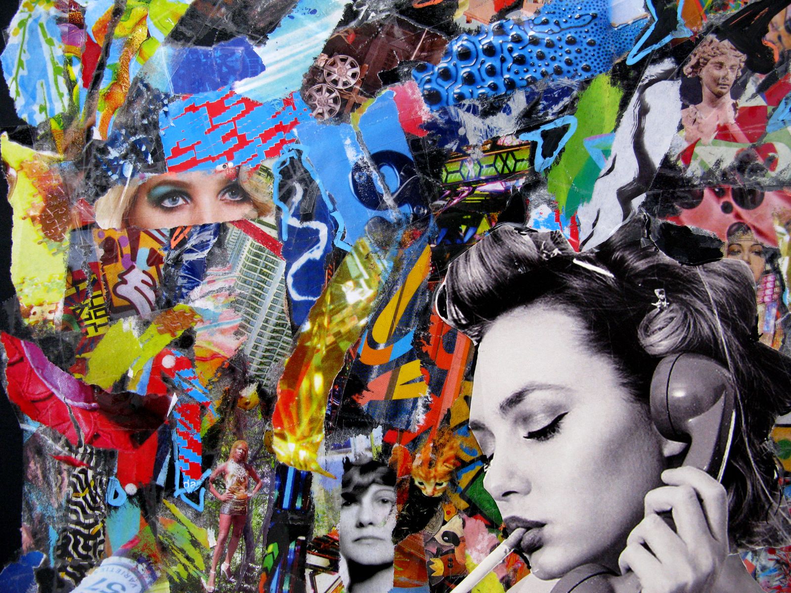 Tableau de FLOREPEA a pour titre Scrolling style graphique dim : FLOREPEAprix:450