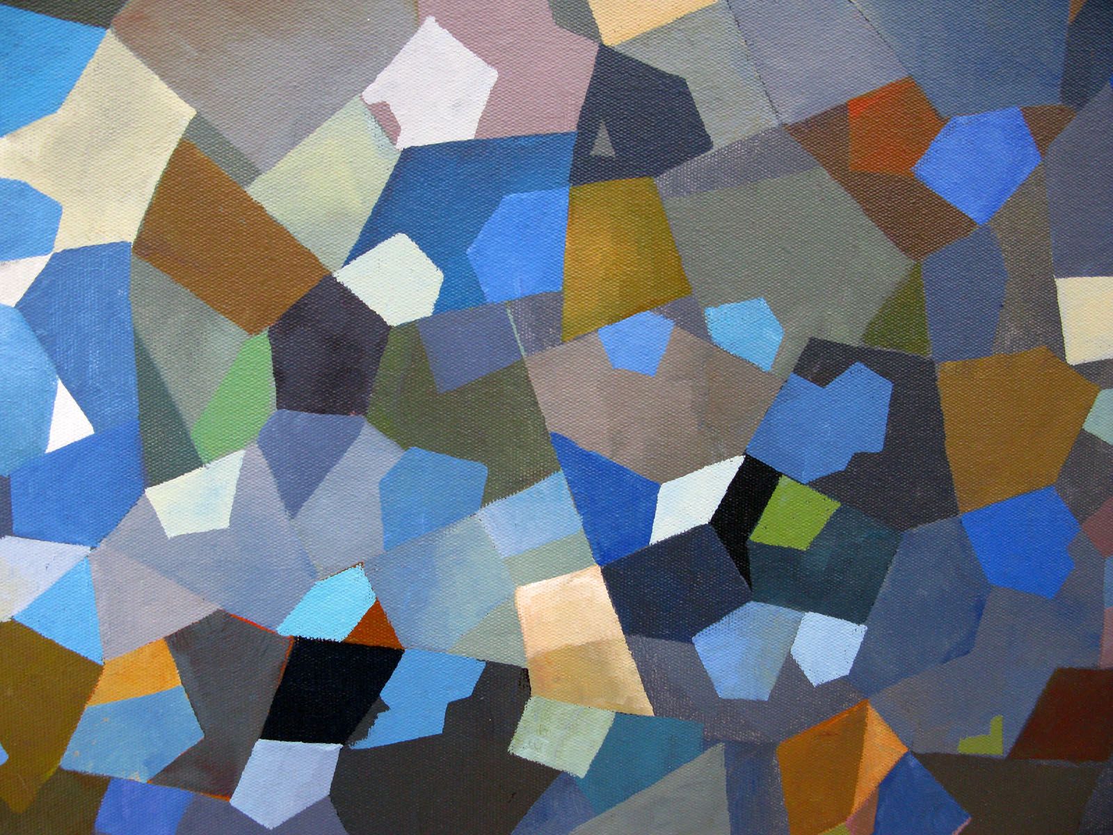 Tableau de N MAFFRE a pour titre LE LAC style abstrait dim : N MAFFREprix:1000