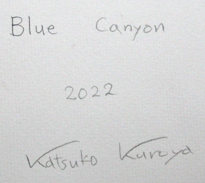 Dessin de KATSUKO KUROYA a pour titre BLUE CANYON style figuratif dim : KATSUKO KUROYAprix:160