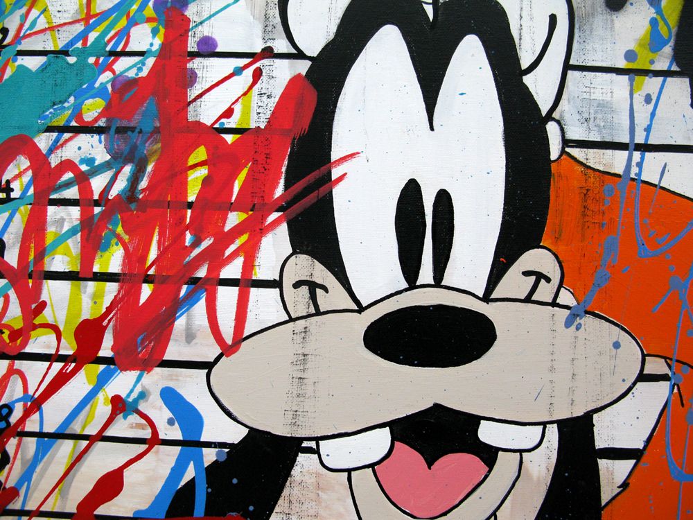 Tableau de PATRICIA GADISSEUR a pour titre Guilty style graffiti, street pop art dim : PATRICIA GADISSEURprix:700