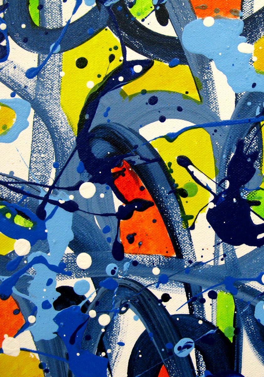Tableau de STEPHANE RIME a pour titre NONAME D124 style abstrait dim : STEPHANE RIMEprix:300