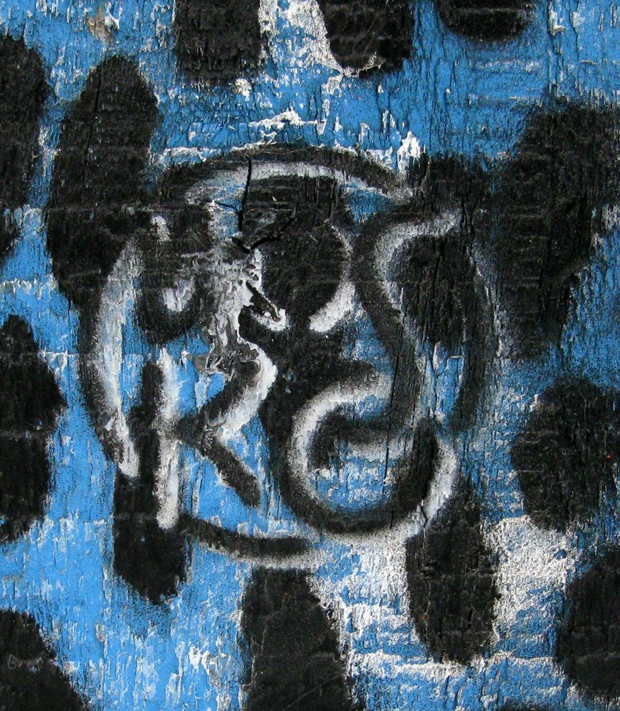 Tableau de MOSKO a pour titre LEOPARD BLEU style figuratif dim : MOSKOprix:900