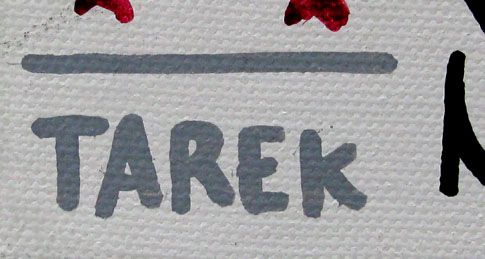Tableau de TAREK a pour titre Riz au safran style graphique dim : TAREKprix:150