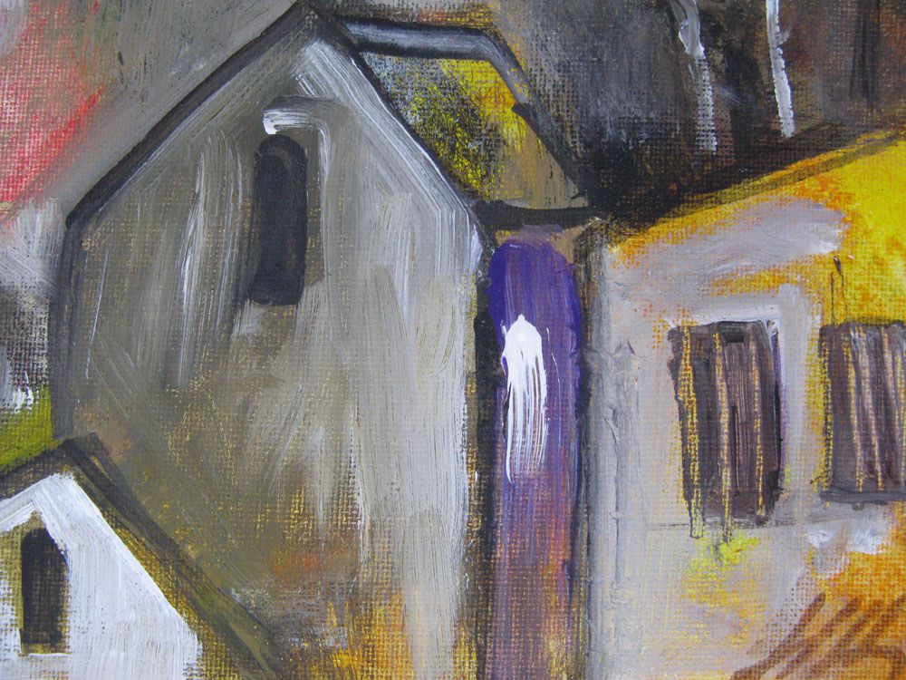 Tableau de IVAN TZONEV a pour titre SELO D style figuratif dim : IVAN TZONEVprix:80