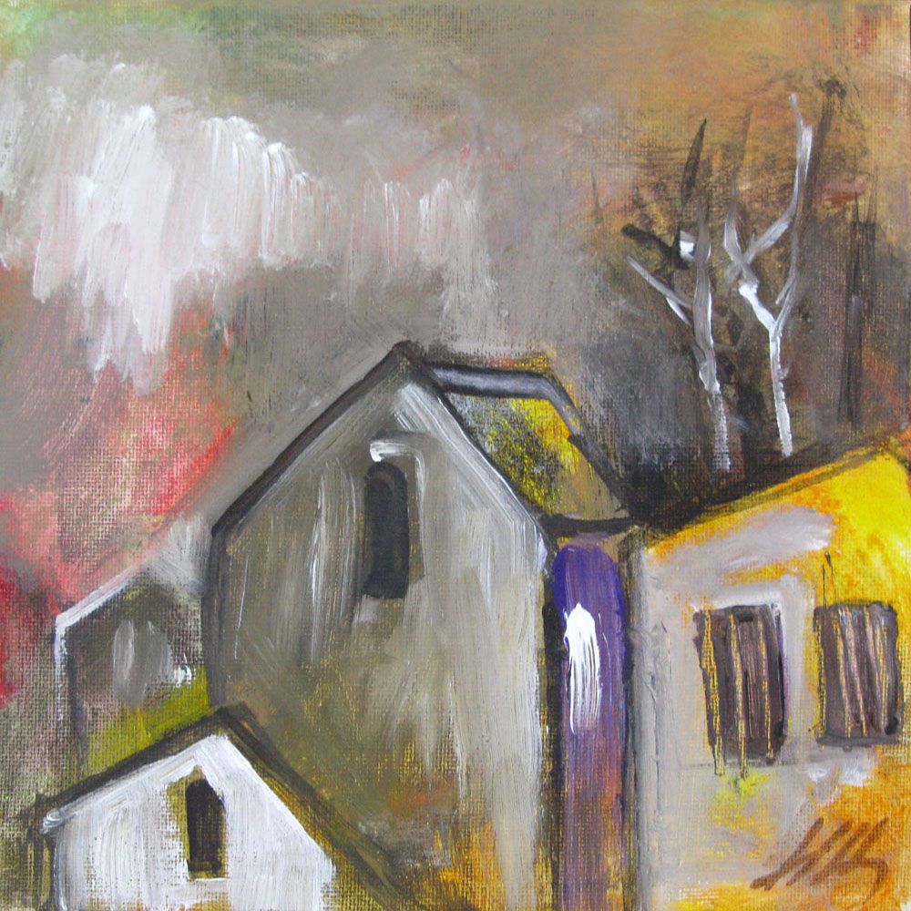 Tableau de IVAN TZONEV a pour titre SELO D style figuratif dim : IVAN TZONEVprix:80