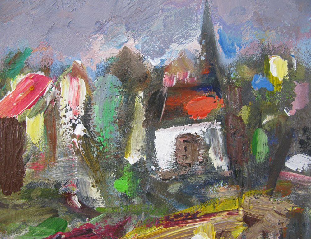 Tableau de IVAN TZONEV a pour titre SELO-H style figuratif dim : IVAN TZONEVprix: