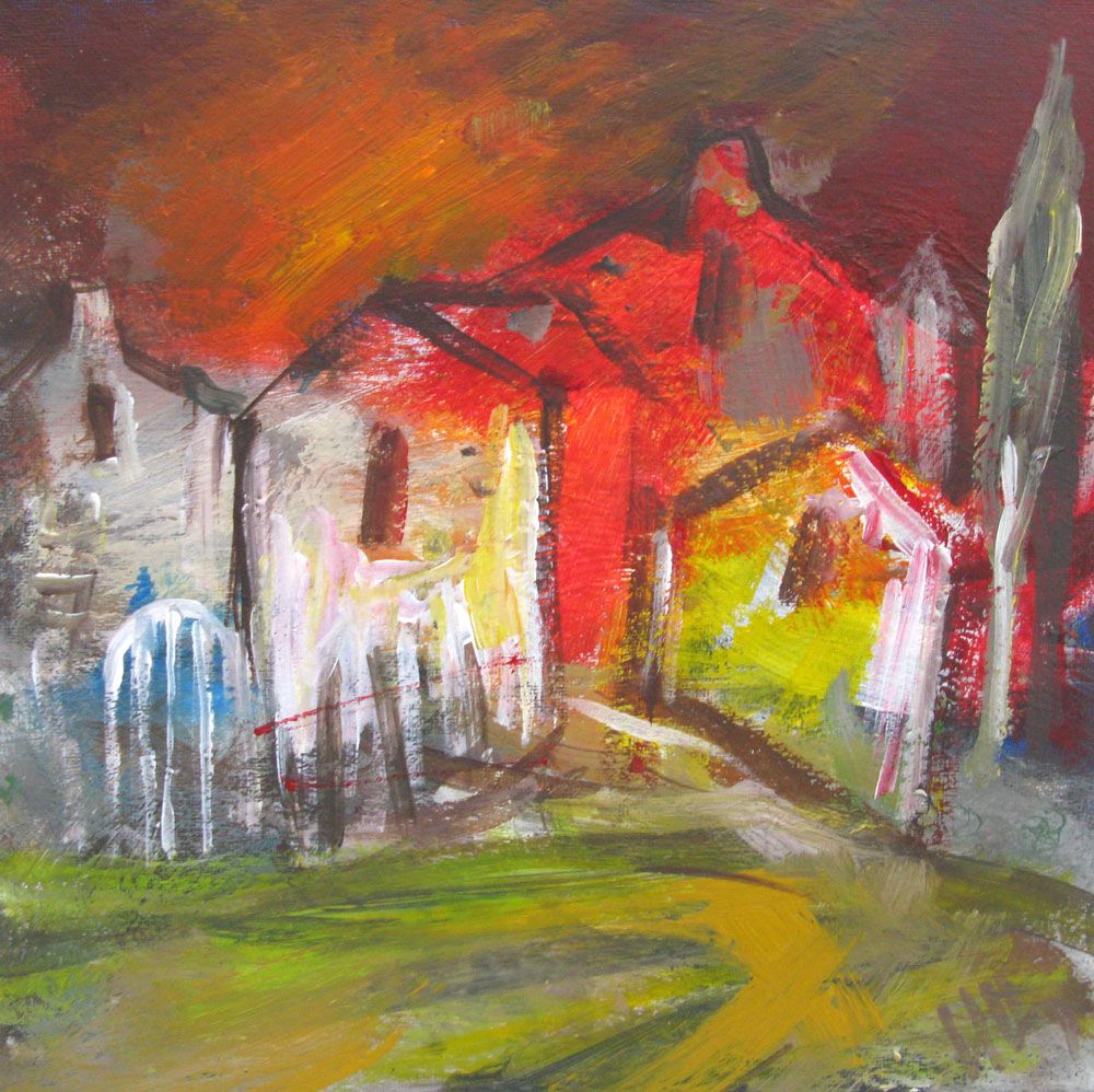 Tableau de IVAN TZONEV a pour titre SELO J1 style figuratif dim : IVAN TZONEVprix:160