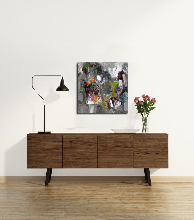 Tableau de IVAN TZONEV a pour titre PORT style abstrait dim : IVAN TZONEVprix:350