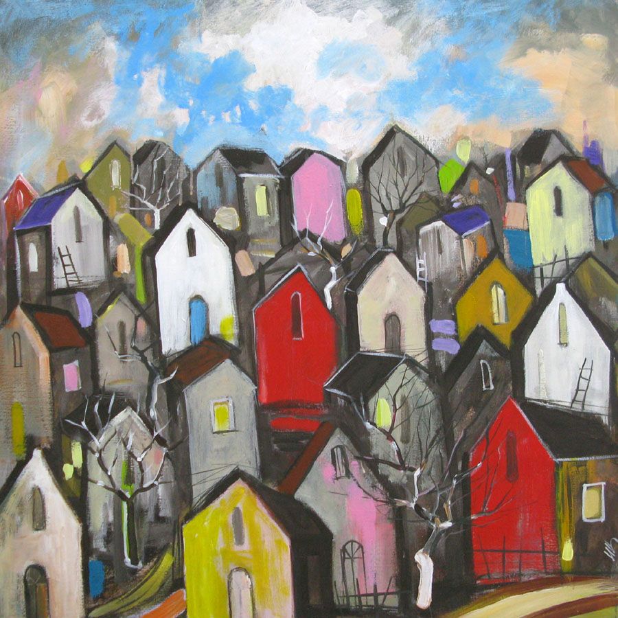 Tableau de IVAN TZONEV a pour titre SELO-R style figuratif dim : IVAN TZONEVprix: