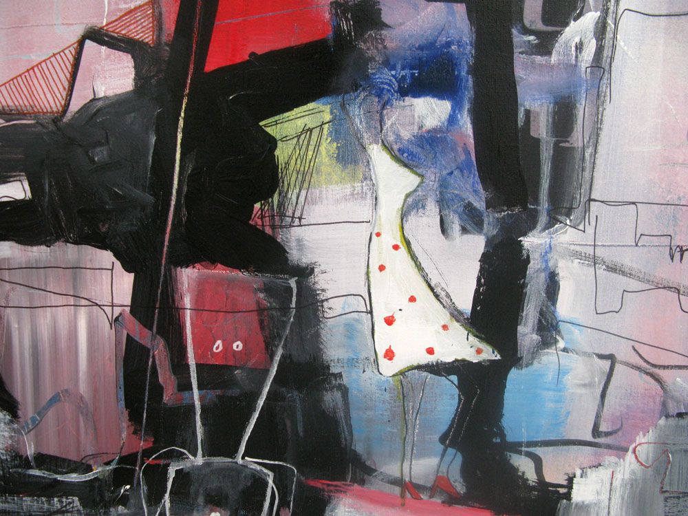 Tableau de JIHEM a pour titre PENSEES IMBRIQUEE 3 style abstrait dim : JIHEMprix: