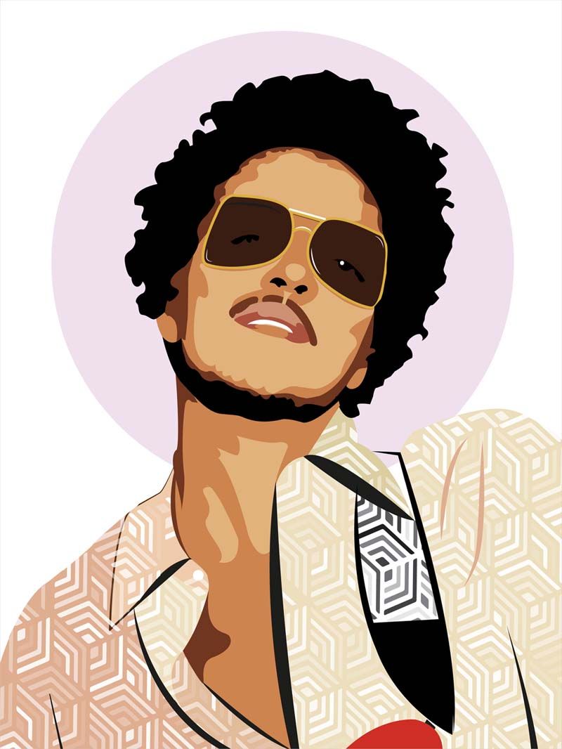 Editions d'art de JMC a pour titre BRUNO style figuratif, graphique dim : JMCprix:50