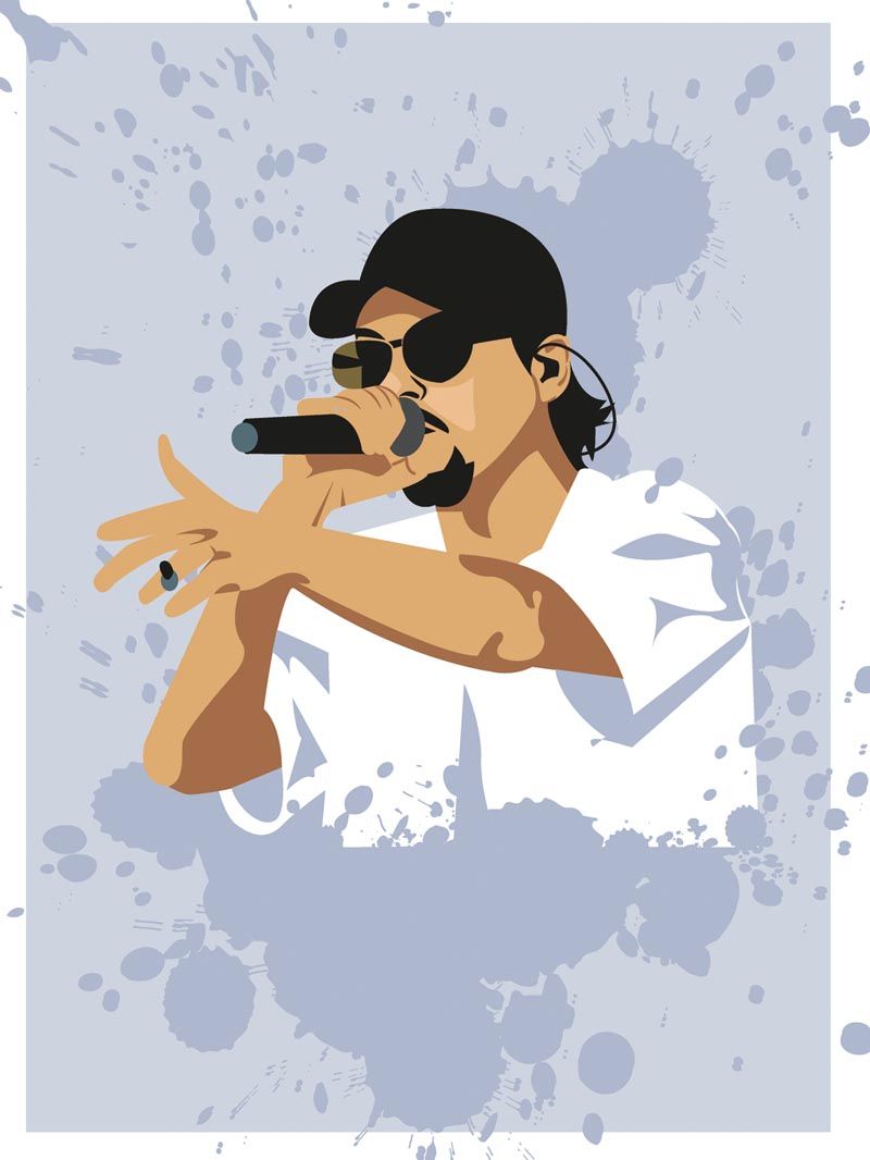 Editions d'art de JMC a pour titre NEKFEU style figuratif, graphique dim : JMCprix:50