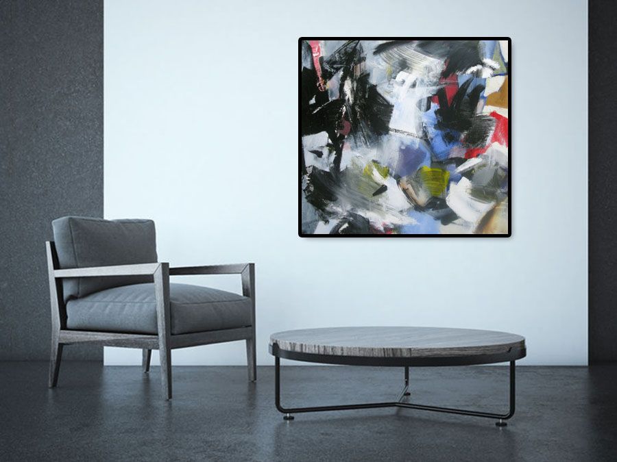 Tableau de JM BARROIS a pour titre SONGE 10-02 style abstrait dim : JM BARROISprix:
