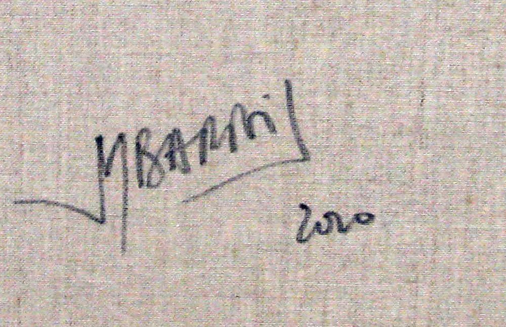 Tableau de JM BARROIS a pour titre SONGE 10-02 style abstrait dim : JM BARROISprix:
