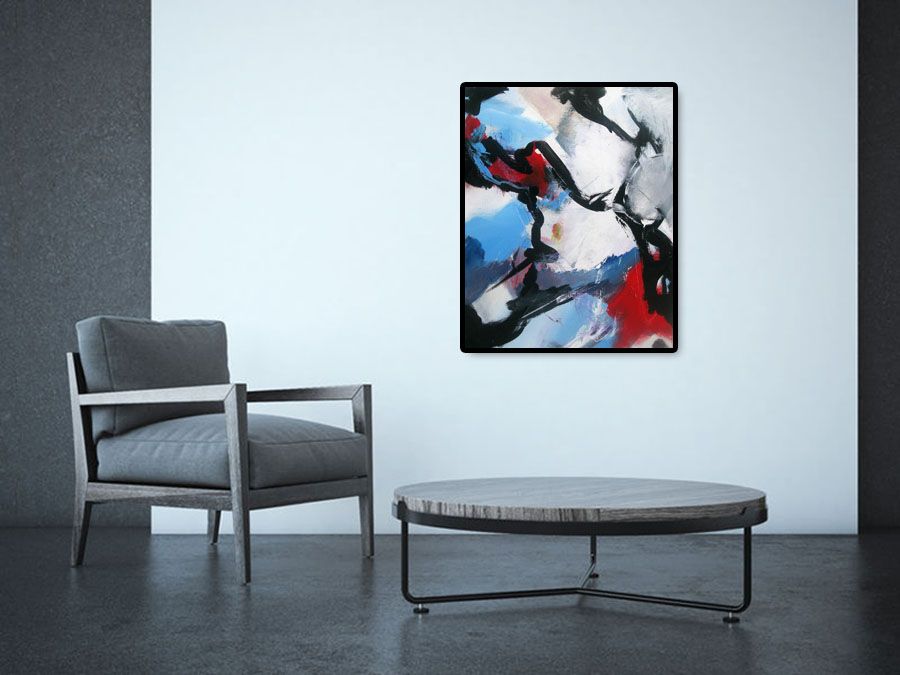 Tableau de JM BARROIS a pour titre SONGE 09-05 style abstrait dim : JM BARROISprix:
