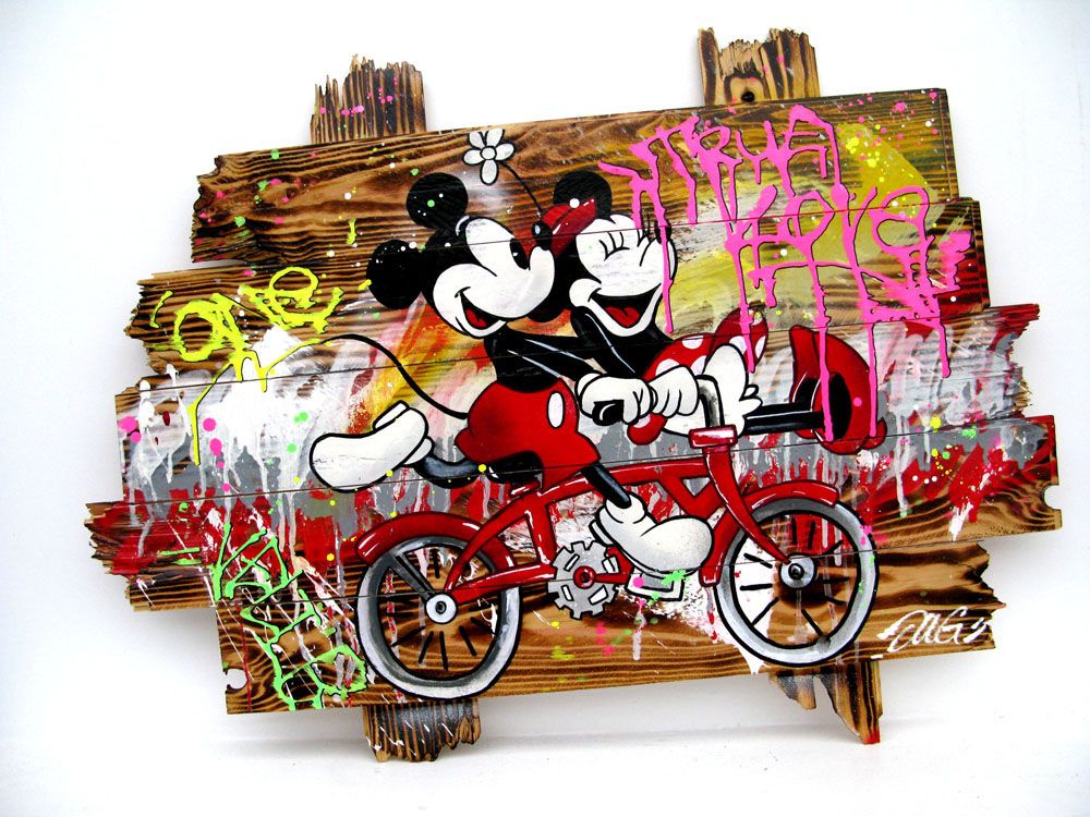 Tableau de JUG a pour titre VELI'B style street pop art dim : JUGprix: