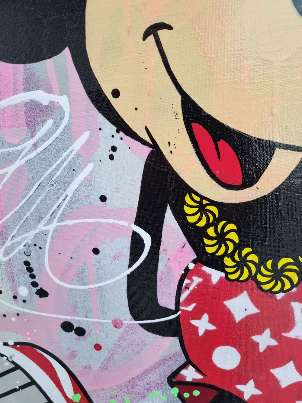 Tableau de JUG a pour titre QUATRO LUXURY style street pop art dim : JUGprix:1200