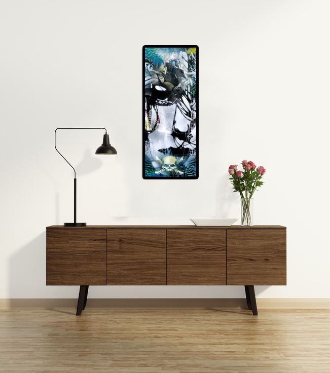 Tableau de KARO TRASS a pour titre SANS TITRE style street pop art, street art dim : KARO TRASSprix:300